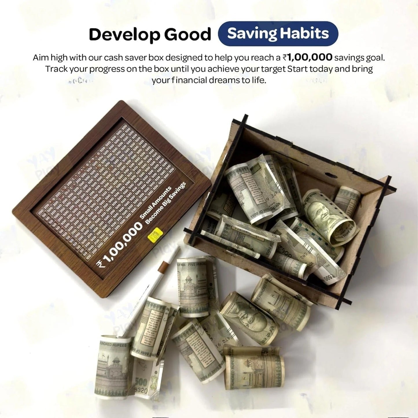 Unique MDF Piggy Bank with Custom Photo and Name